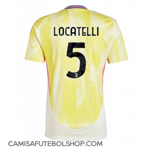 Camisa de time de futebol Juventus Manuel Locatelli #5 Replicas 2º Equipamento 2024-25 Manga Curta